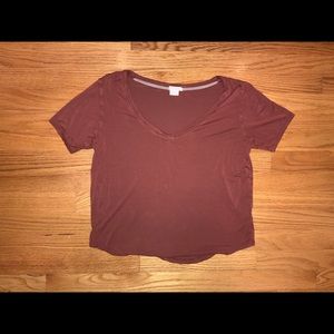 Peach V-neck